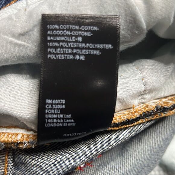 Bdg urban Outfitters High + Wide High Rise Sequin Embellished Denim Jeans - Picture 8 of 10